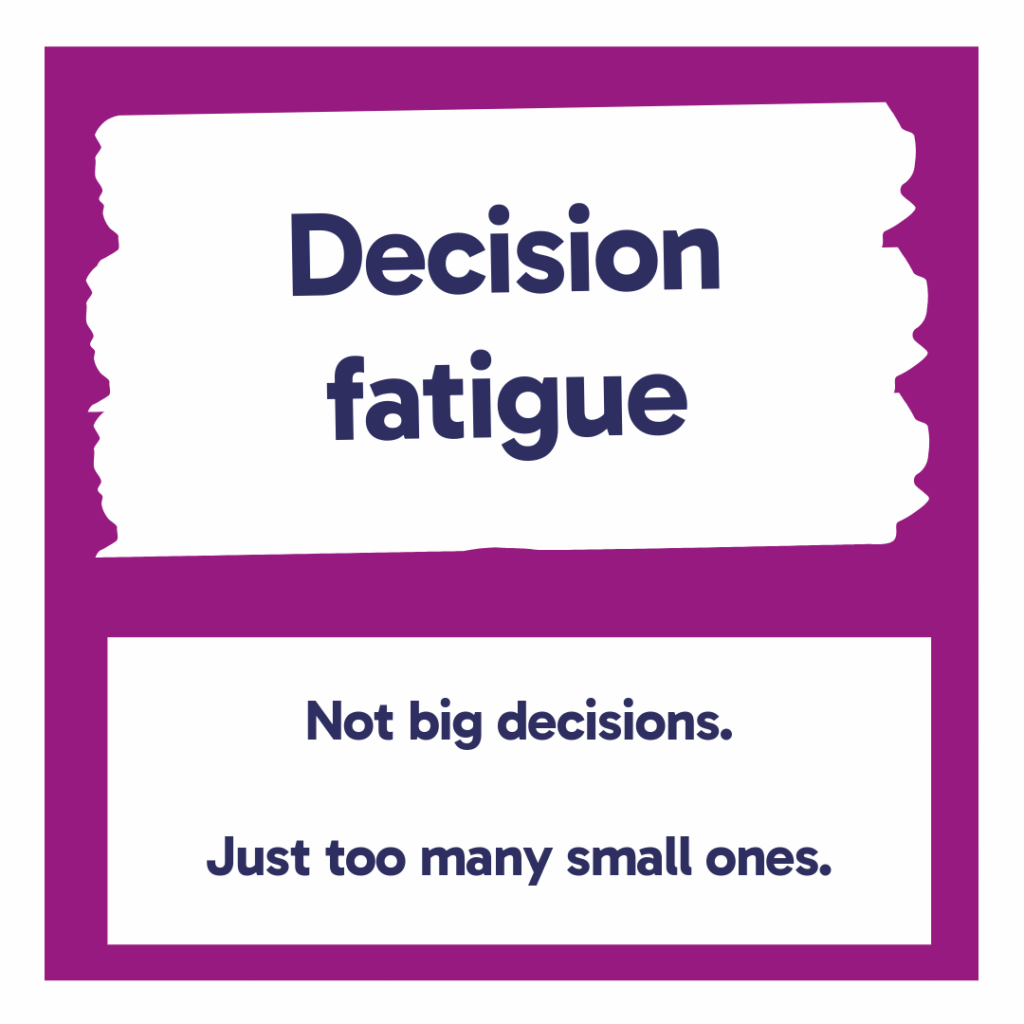 Decision fatigue
